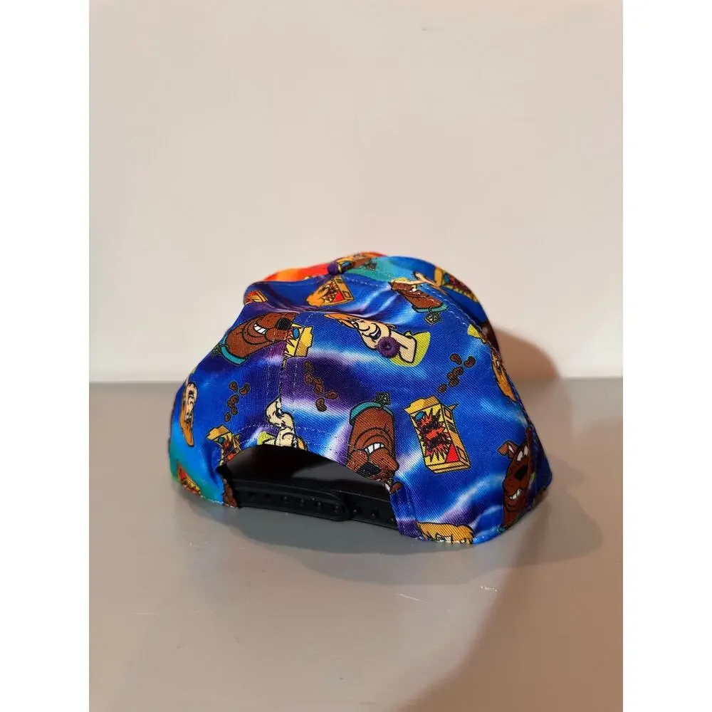 Scooby-Doo Shaggy Scooby Snacks Tie Dye All Over Print Snapback Hat Cap OSFM
